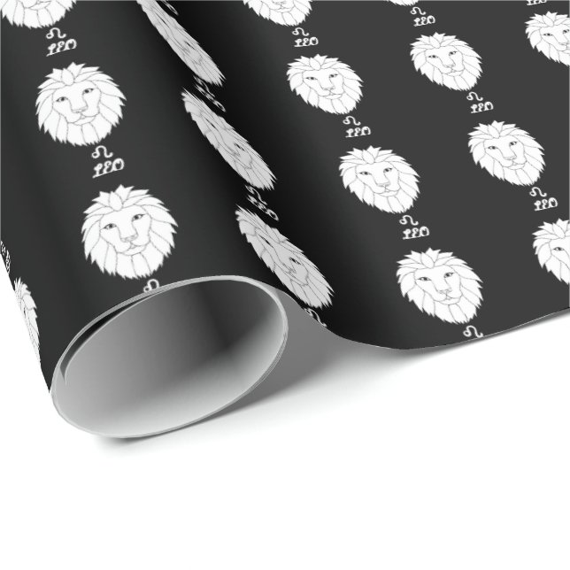 Leo Silhouette Wrapping Paper (Roll Corner)