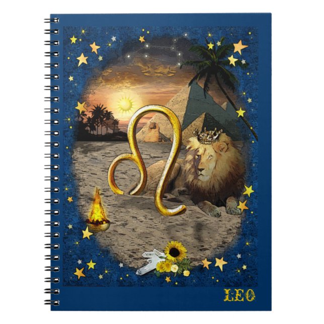 Leo ♌ spiral notebook (Front)