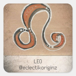 Leo Square Sticker