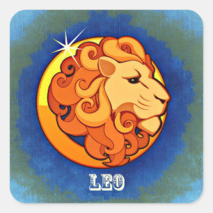 Leo Square Sticker