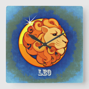 Leo Square Wall Clock