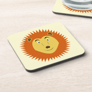 Leo Star Sign Lion Birthday Coaster