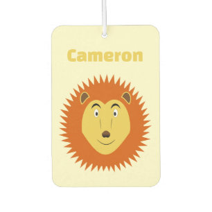 Leo Star Sign Lion Birthday Custom Name Car Air Freshener