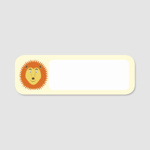 Leo Star Sign Lion Birthday Name Tag