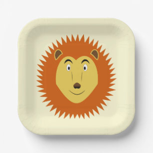Leo Star Sign Lion Birthday Paper Plate