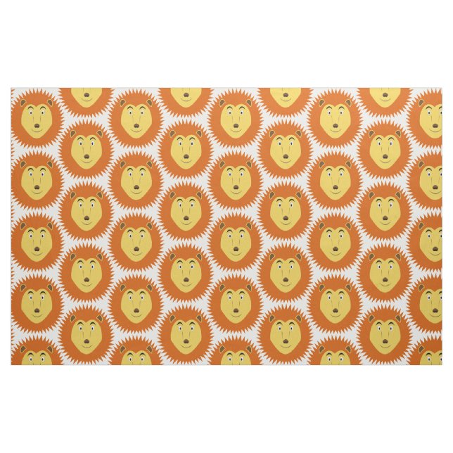 Leo Star Sign Lion Birthday Patterned Fabric (Fat Quarter)