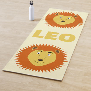 Leo Star Sign Lion Birthday Yoga Mat