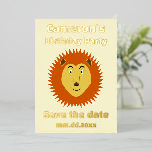 Leo Star Sign Lion Custom Birthday Party