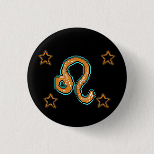 LEO Stars 3 Cm Round Badge
