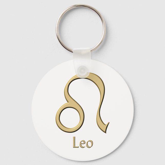 Leo symbol key ring (Front)