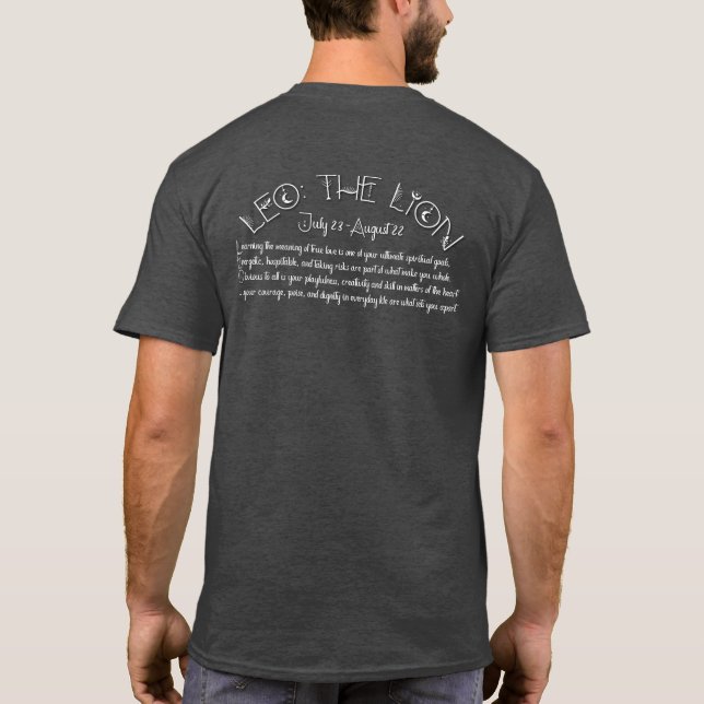 Leo T-Shirt – Charcoal Heather (Back)