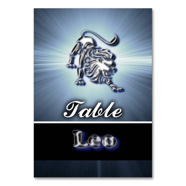 Leo Table Number (Front)