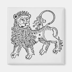 Leo (the Lion) an illustration from the 'Poeticon Magnet
