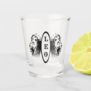 Leo the Lion Bookended Zodiac Shot Glass