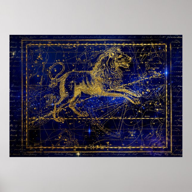 leo the lion constellation poster (Front)