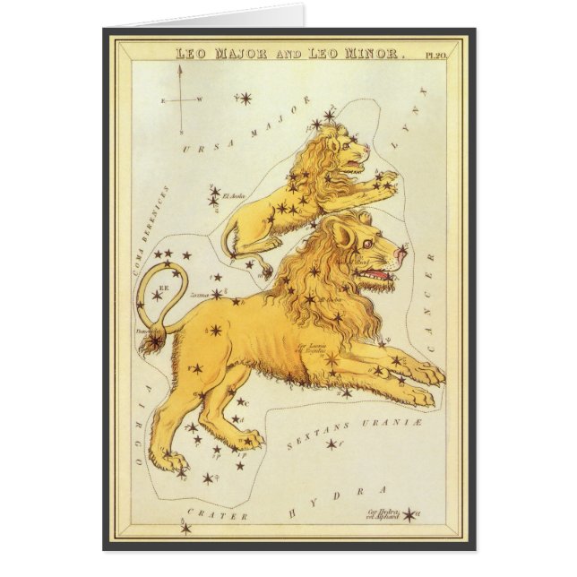 Leo the Lion Vintage Constellation Urania's Mirror (Front)