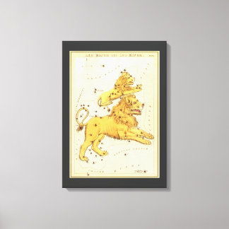 Leo the Lion Vintage Constellation Urania's Mirror Canvas Print