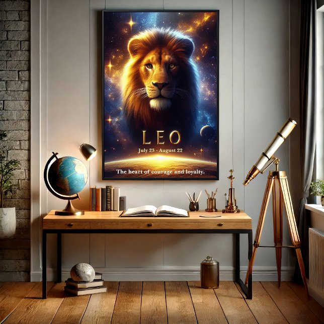 Leo the Lion Zodiac Celestial Poster (Creator Uploaded)
