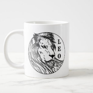 Leo the Lion Zodiac Large Coffee Mug