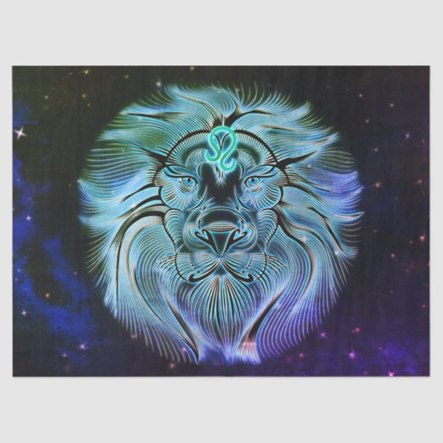 leo the lion zodiac tissue paper (Front)