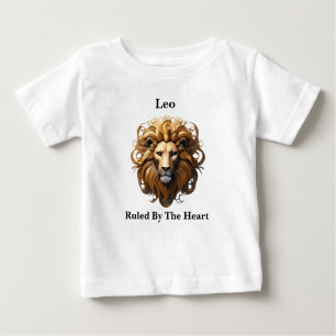 Leo The Lion: Zodiac's Fiery Birth Sign Baby T-Shirt