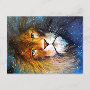 Leo, the star lion. postcard