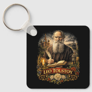 Leo Tolstoy Key Ring