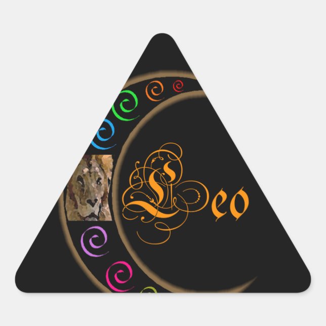 Leo Triangle Sticker (Front)