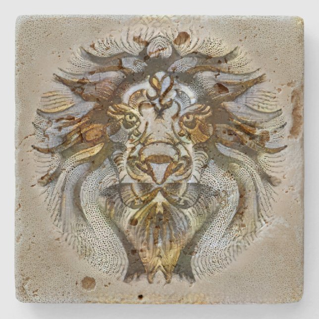 Leo Venice Stone Coaster (Front)