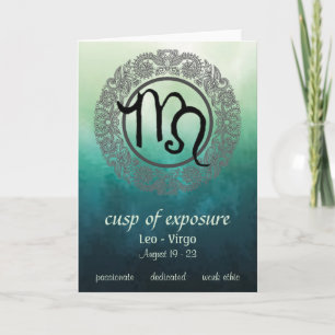 Leo-Virgo Cusp Blank Greeting Card