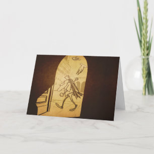 Leo walking - Greeting Card (blank)