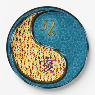 Leo & Water Boar Paper Plate