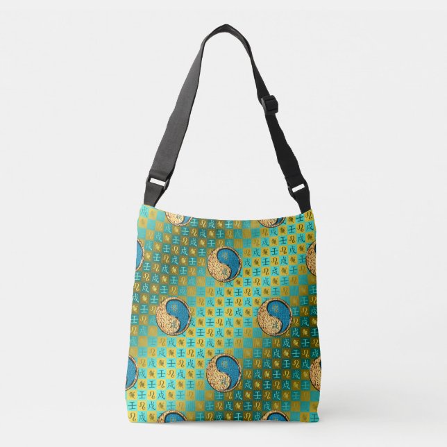 Leo & Water Dog Crossbody Bag (Front)