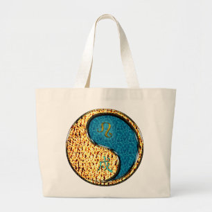 Leo & Water Dog Large Tote Bag