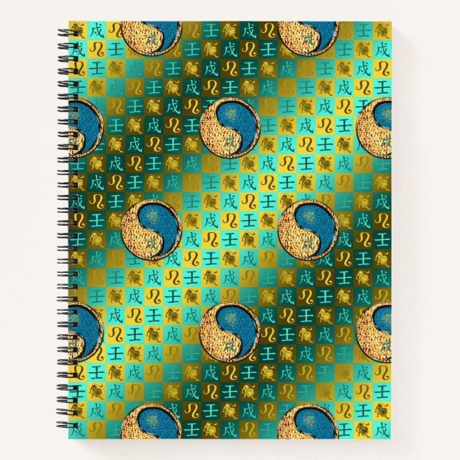 Leo & Water Dog Notebook (Front)