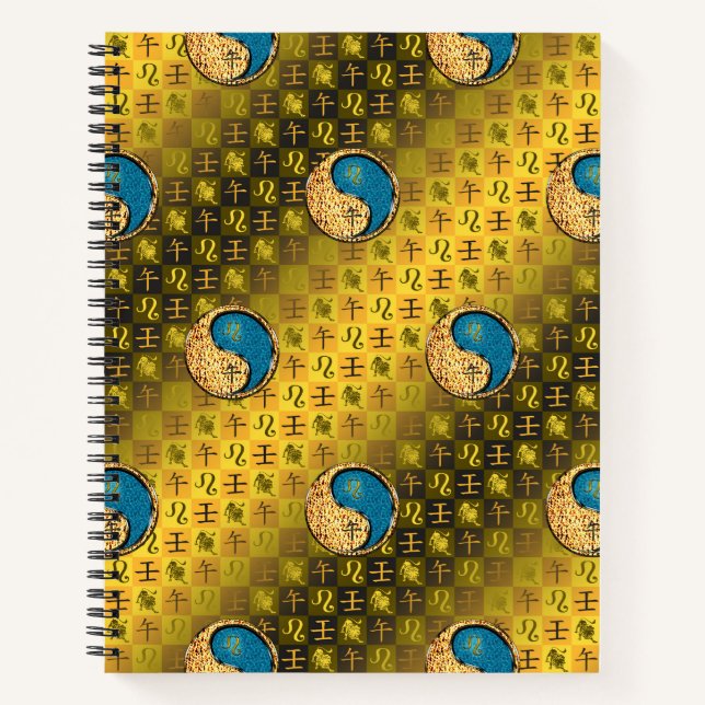 Leo & Water Horse Notebook (Front)