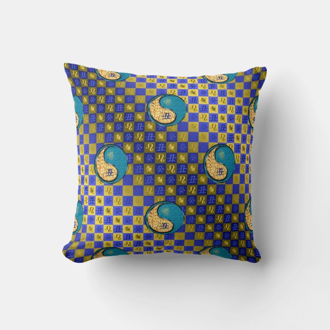 Leo & Water Ox Cushion (Front)