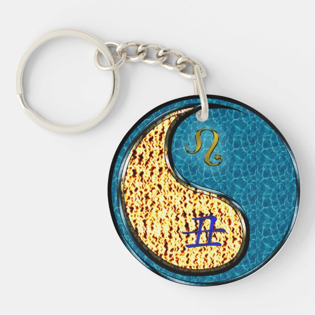 Leo & Water Ox Key Ring (Front)