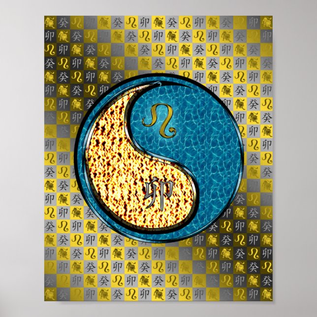 Leo & Water Rabbit Poster (Front)