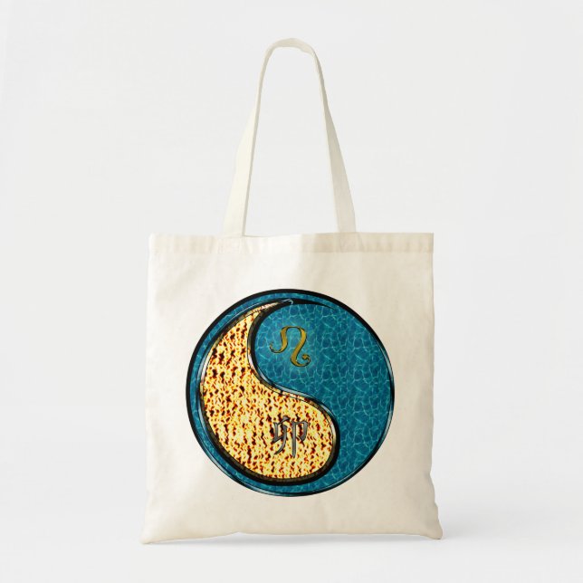 Leo & Water Rabbit Tote Bag (Front)