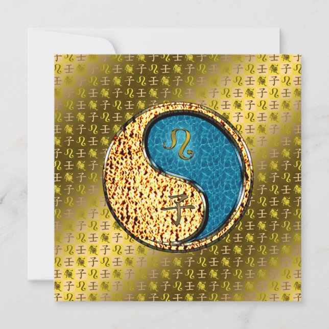 Leo & Water Rat Card (Front)