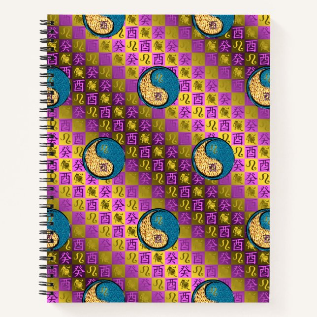 Leo & Water Rooster Notebook (Front)