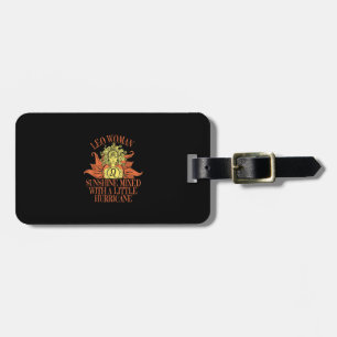 Leo Woman Zodiac Sign July August Birthday Luggage Tag