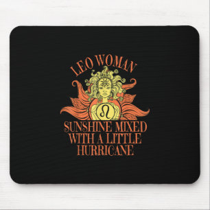 Leo Woman Zodiac Sign July August Birthday Mouse Pad