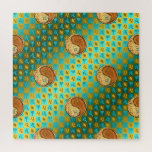 Leo & Wood Dog Jigsaw Puzzle<br><div class="desc">For those born under the sign of Leo in the Year of the Wood Dog.</div>