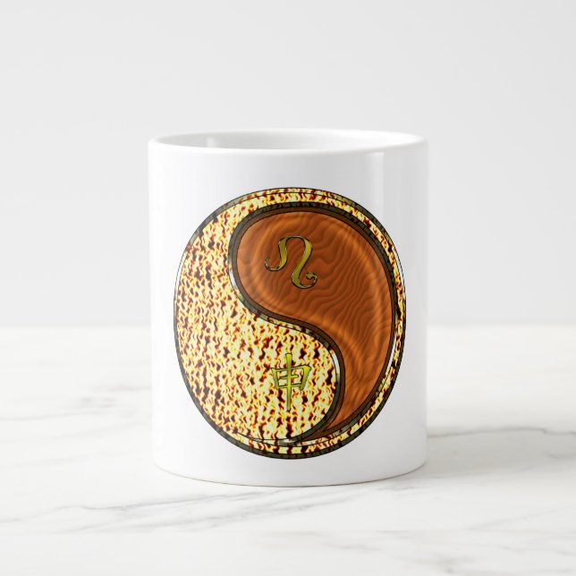 Leo & Wood Monkey Large Coffee Mug (Front)