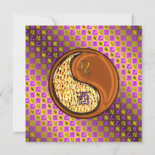 Leo & Wood Rooster Card