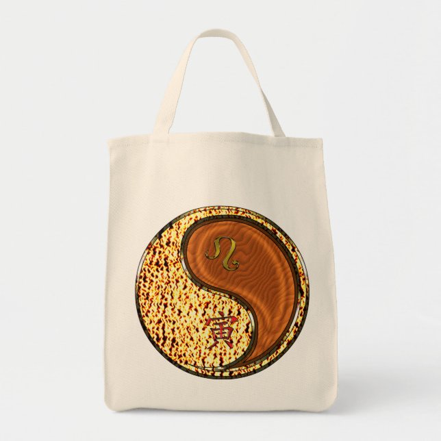 Leo & Wood Tiger Tote Bag (Front)