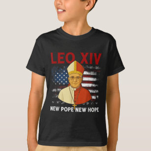 Leo Xiv New Pope New Hope Flag Retro Vintage T-Shirt