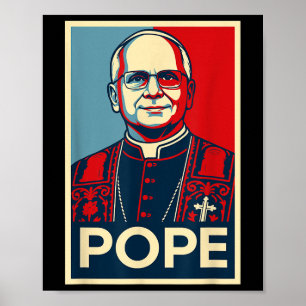 Leo Xiv _ Pope Pop Culture Rome Catholic Christian Poster